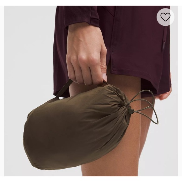 Lululemon Womens Sz 4 Pack it Down Goose Puffer Packable Vest Shiny Olive Brown‎ - Picture 15 of 15